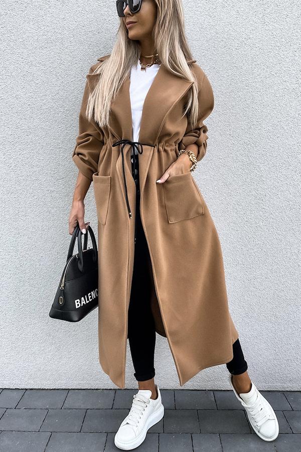 Drawstring Light Weight Coat