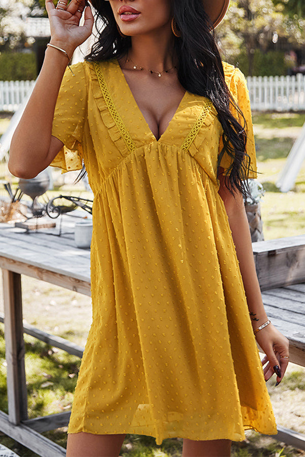 Bohemian Resort V-neck Sexy Skirt