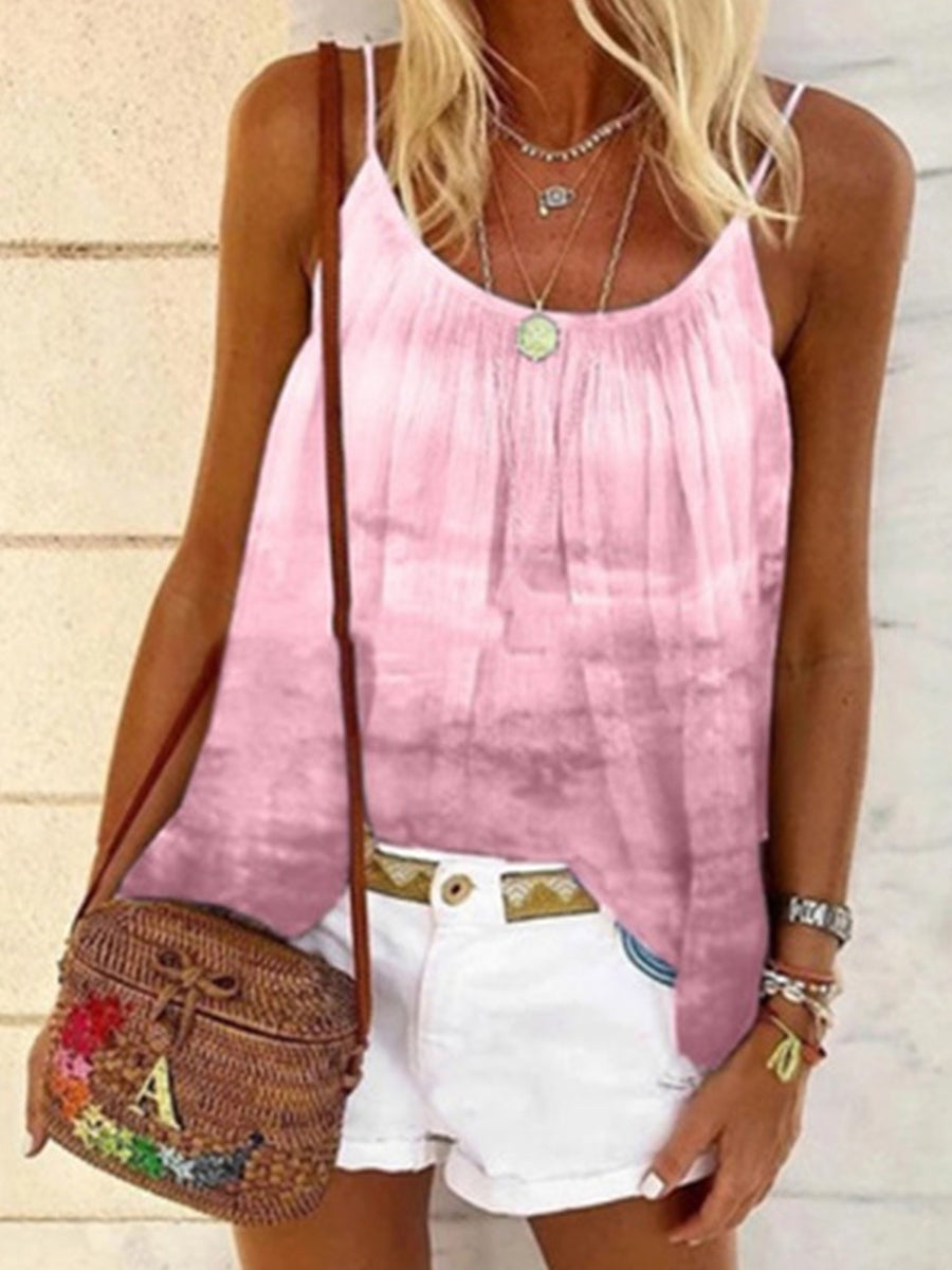 Printed Tie-dye Loose Camisole