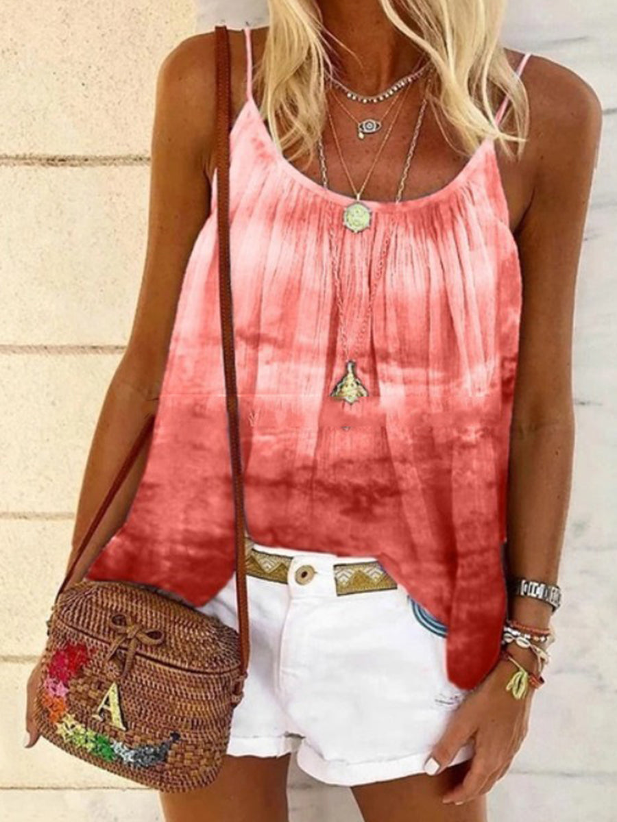 Printed Tie-dye Loose Camisole