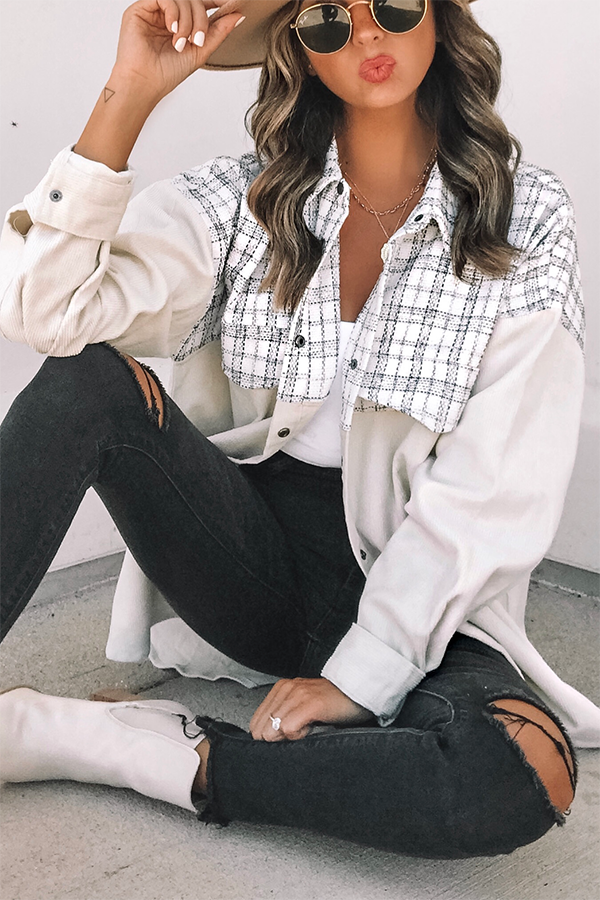 Tweed Oversized Shacket