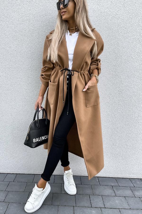 Drawstring Light Weight Coat