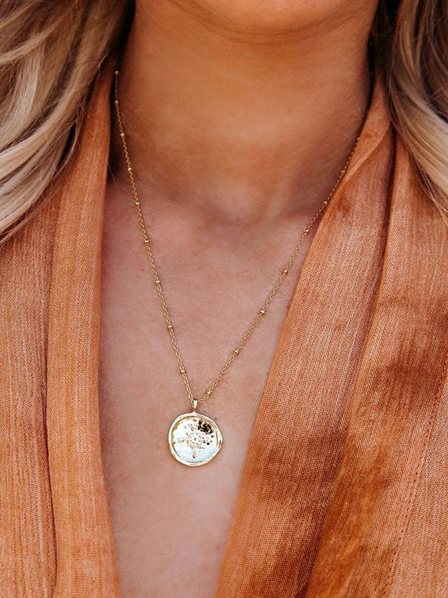 GORJANA - COMPASS COIN NECKLACE