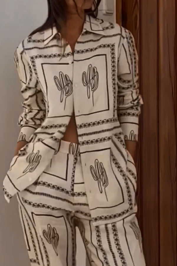 Abstract Geometric Line Printing 2-pieces Set