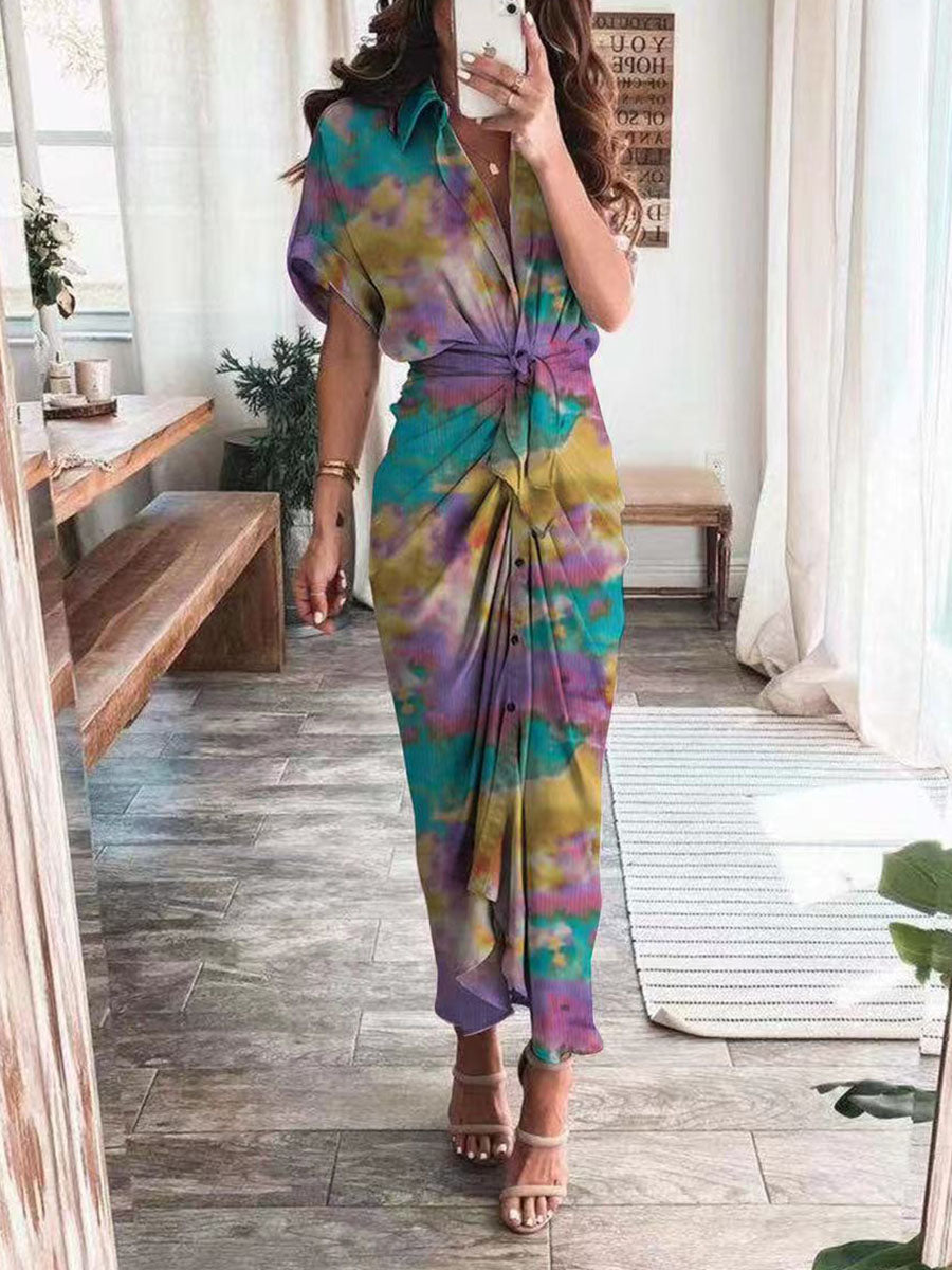 New print dress