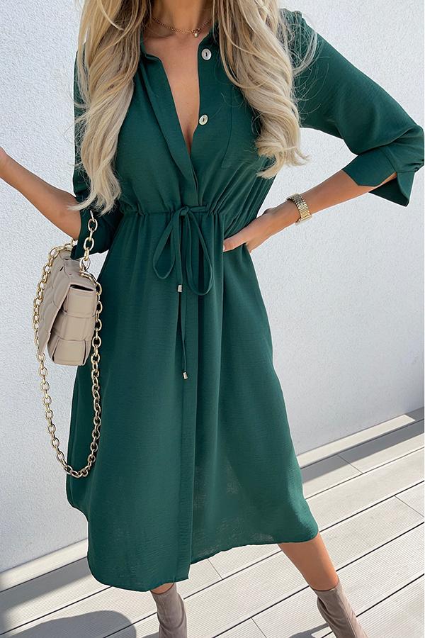 Button Up Midi Dress