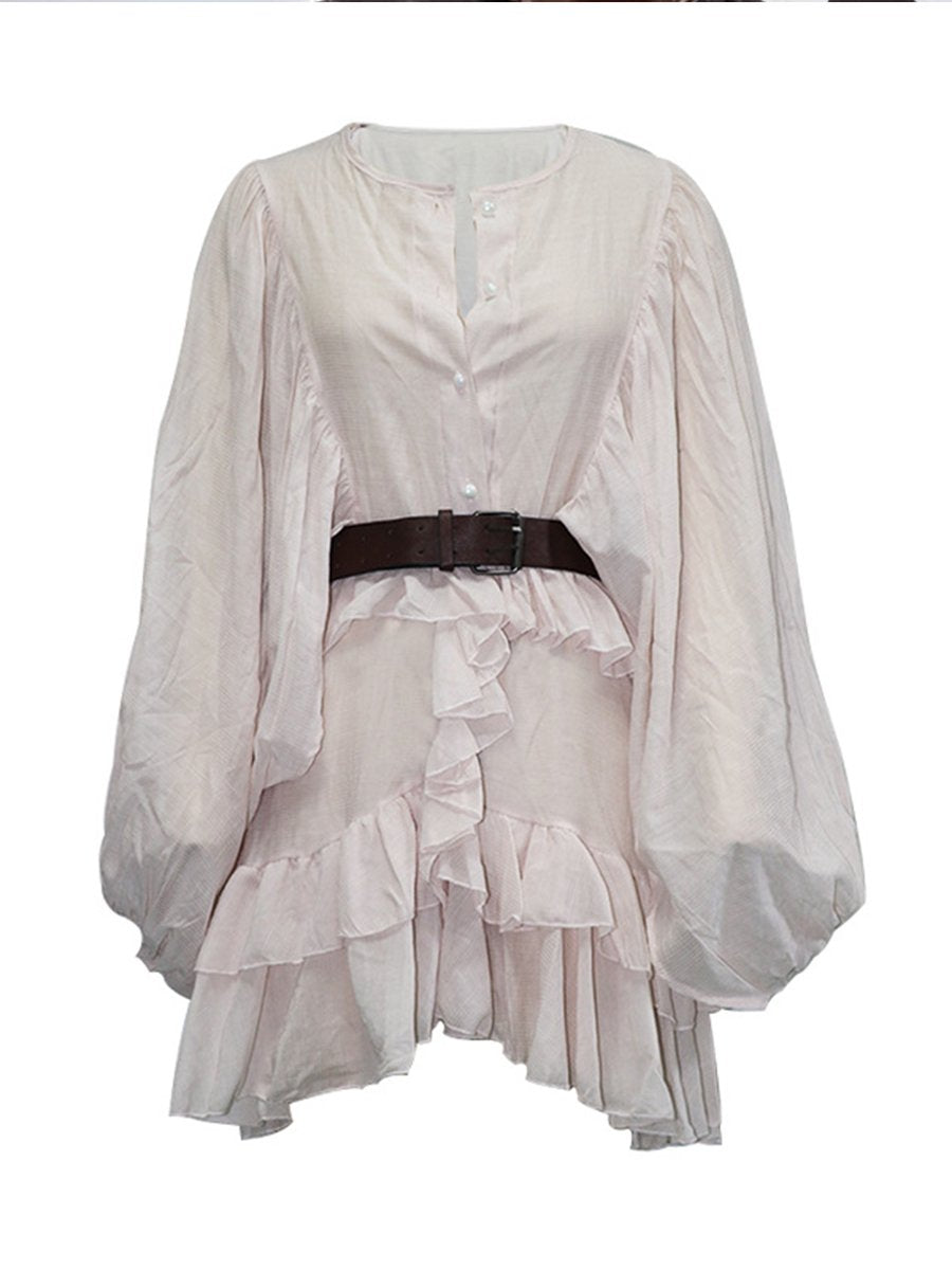 Solid Waist MiniDress