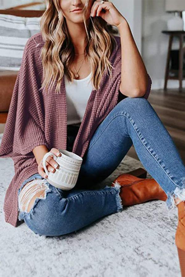 Waffle Kimono Cardigan