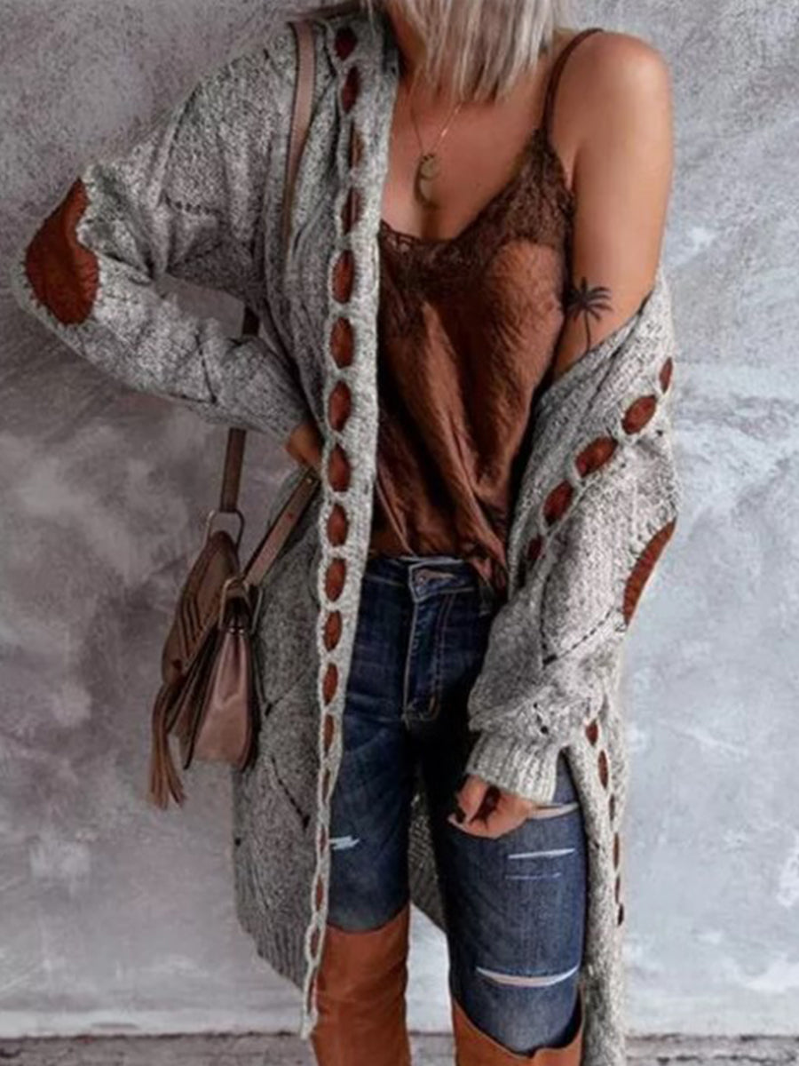 Hooded Knitted Cardigan