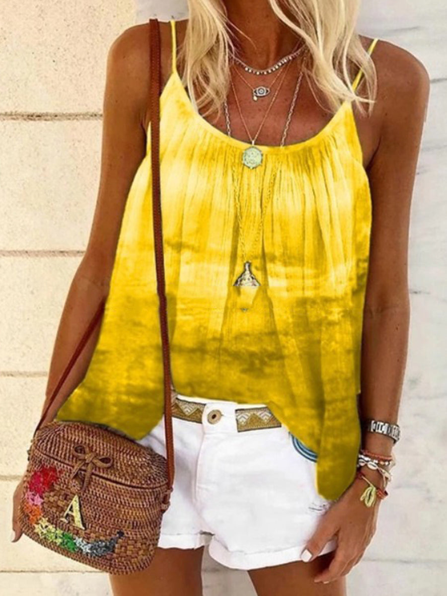 Printed Tie-dye Loose Camisole