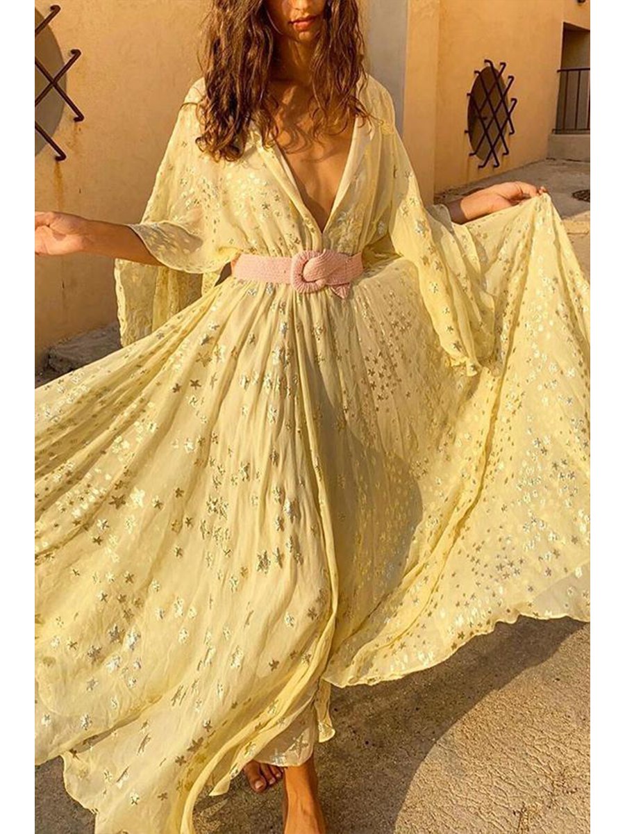 Romantic Star Big Swing Dress