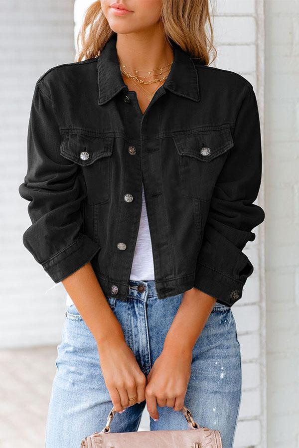 Plain Denim Jacket