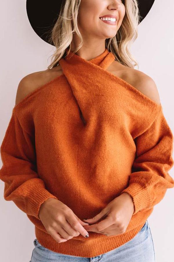 Embrace Cold Shoulder Sweater
