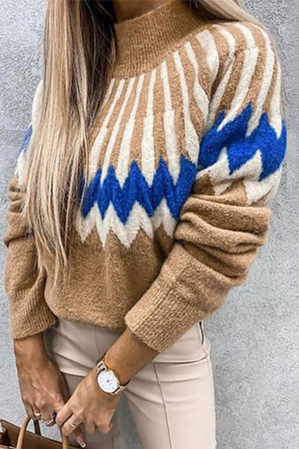 Highneck Long Sleeve Icelandic Sweater