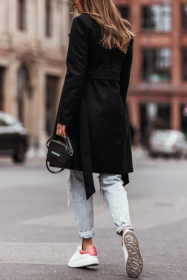 Long-sleeved Blazer Double-breasted Woolen Jacket
