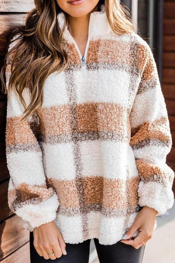 Khaki Thermal Lamb Sweatshirt