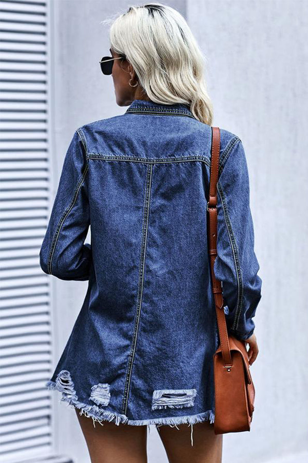 Ripped Denim Jacket