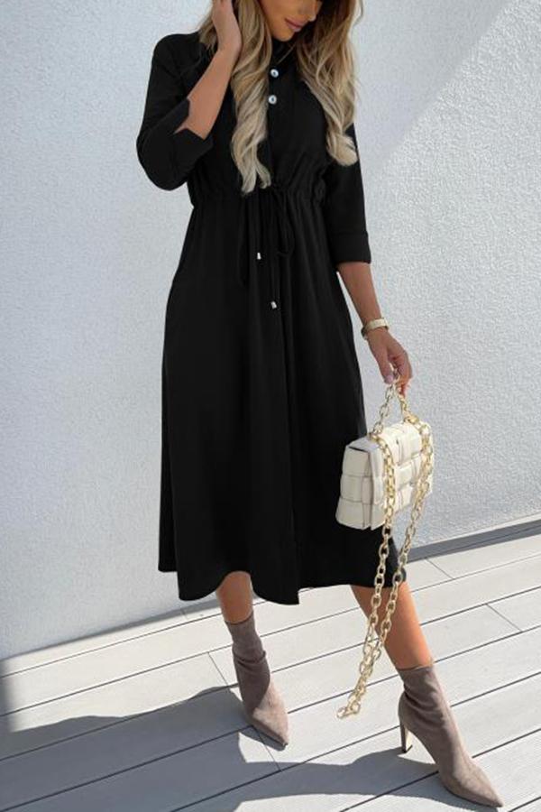 Button Up Midi Dress