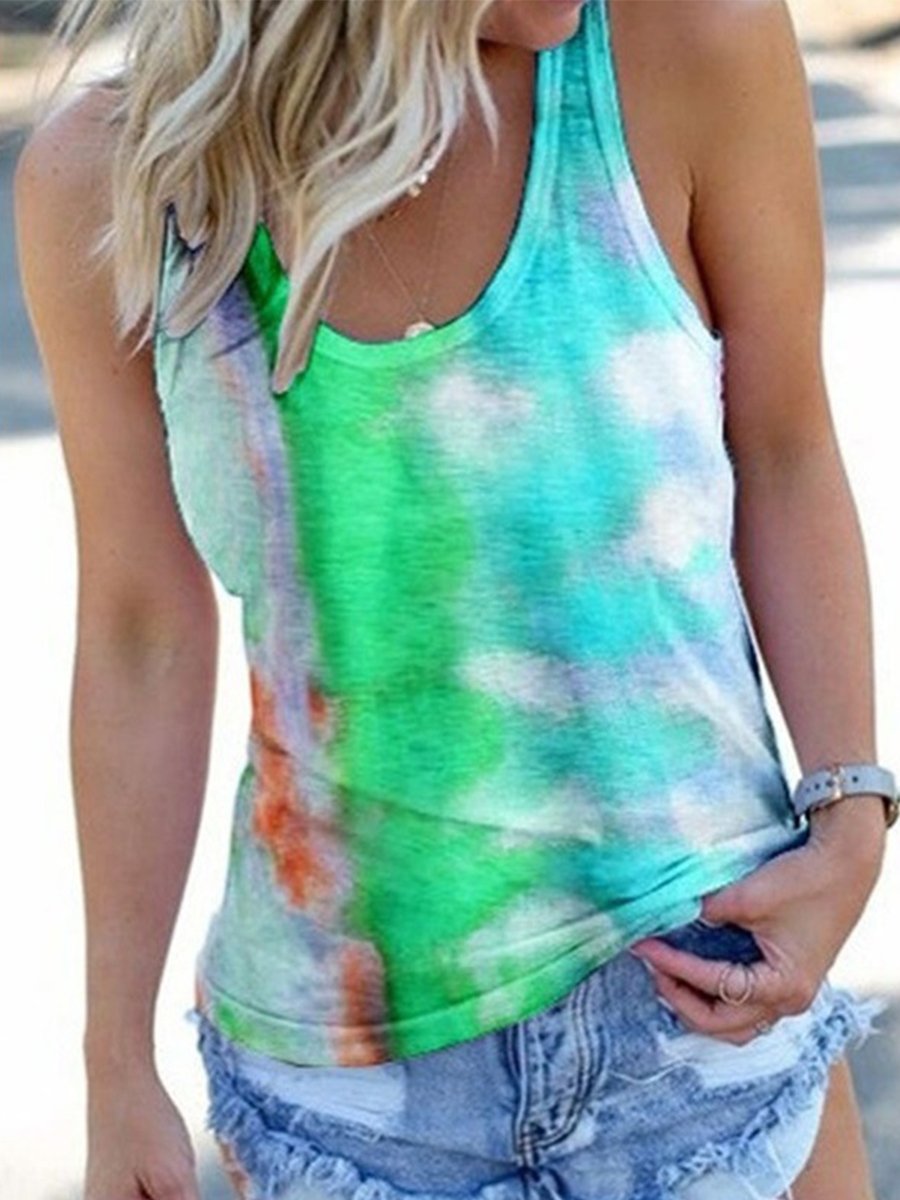Stylish Tie Dye Print Camisole