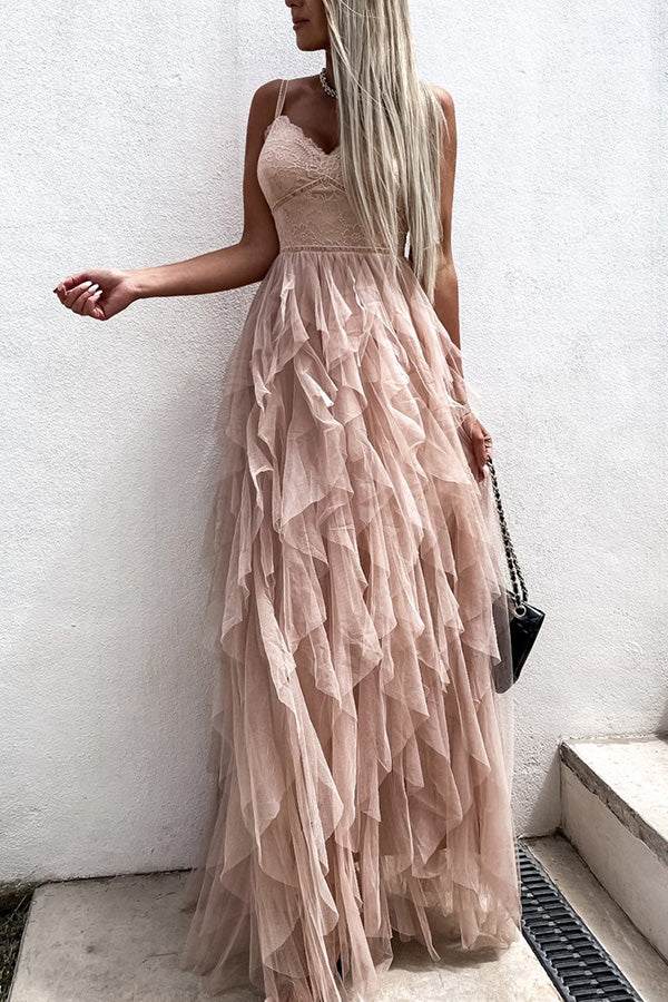 Sexy Lace Long Party Dress