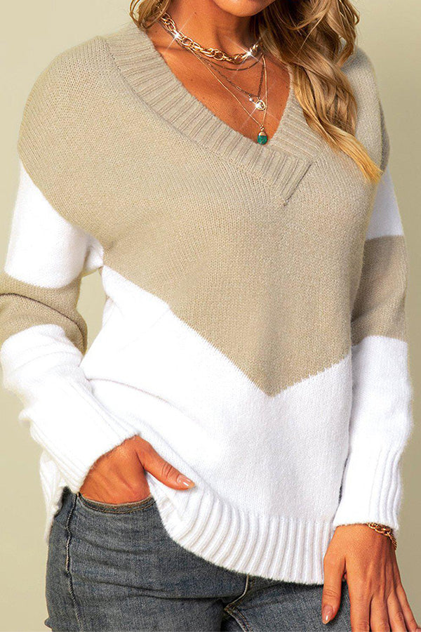 Classy Print Long Sleeve Sweater