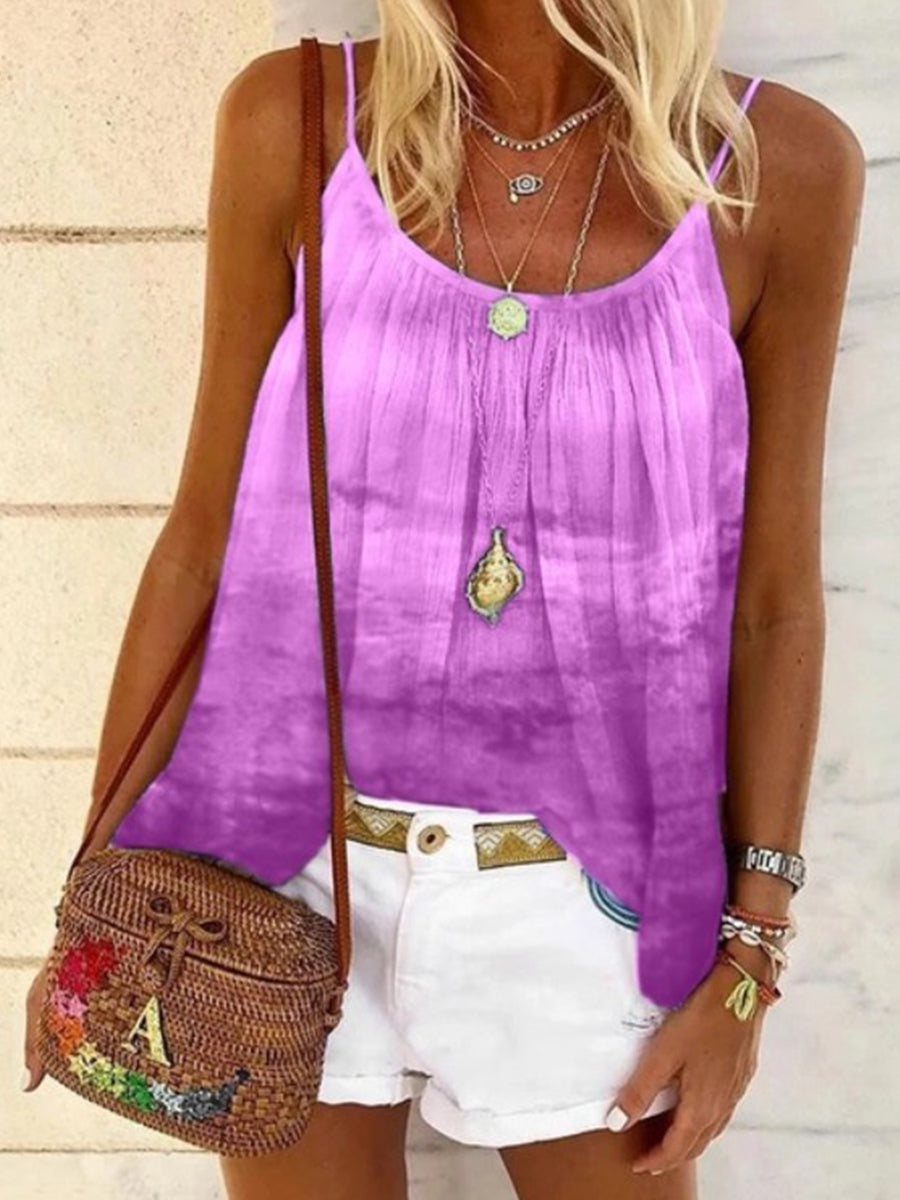 Printed Tie-dye Loose Camisole