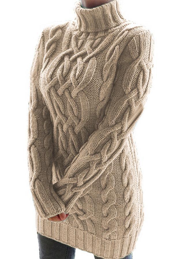 Thick Line Twist Sweater Dress