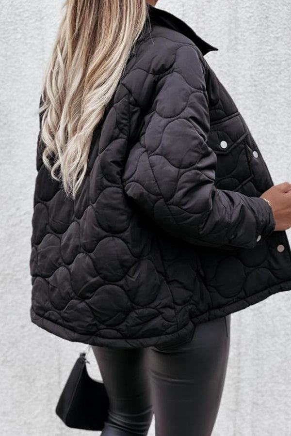Quilted Cotton Plaid Jacket