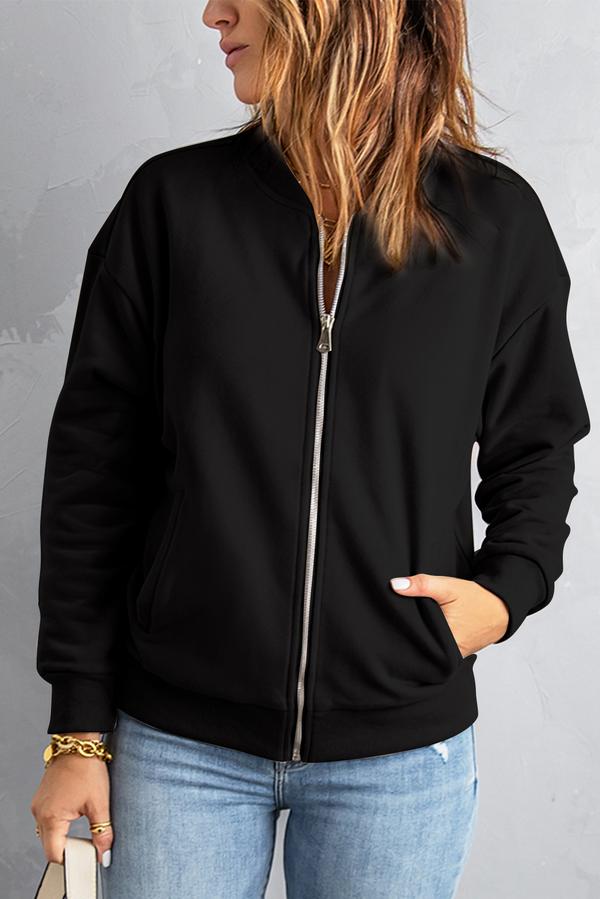 Zip-up Jacket with Pocket